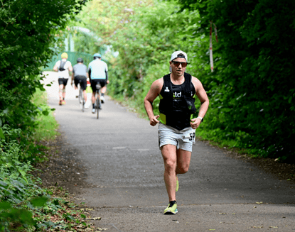 Dan Palmer taking part in Ultramarathon for Railway Children Charity.