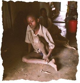 Child on the streets in Tanzania